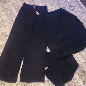 New! SKIMS Black Knit Lounge Set